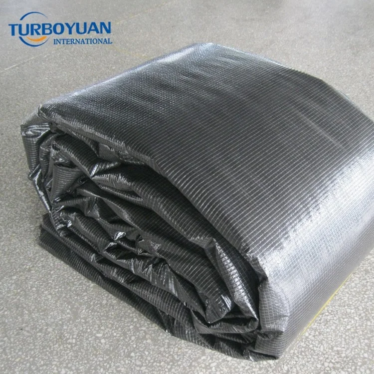 85% shading black/white grid film blackout greenhouse film for mushroom