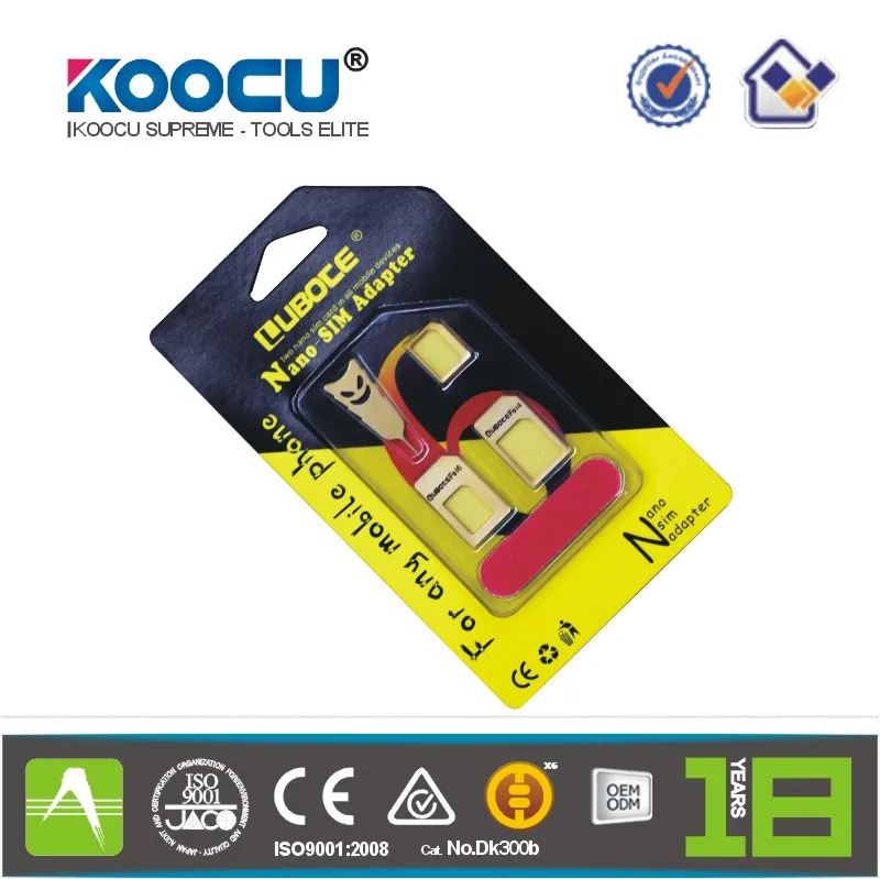 Nano SIM Card to Micro Standard Adapter Converter Kit