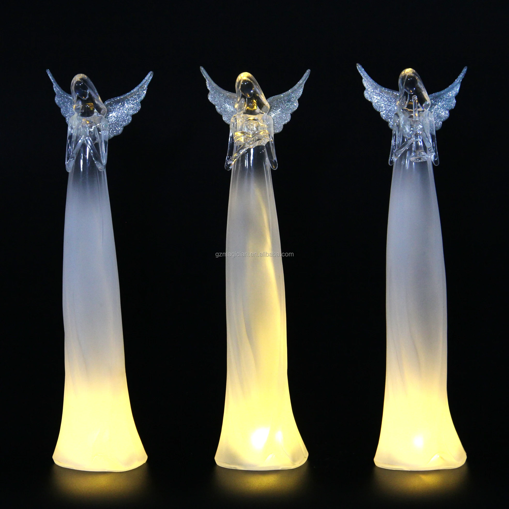 
battery operated sexy fairy and angel statue with led lights angels figures for home decorations 