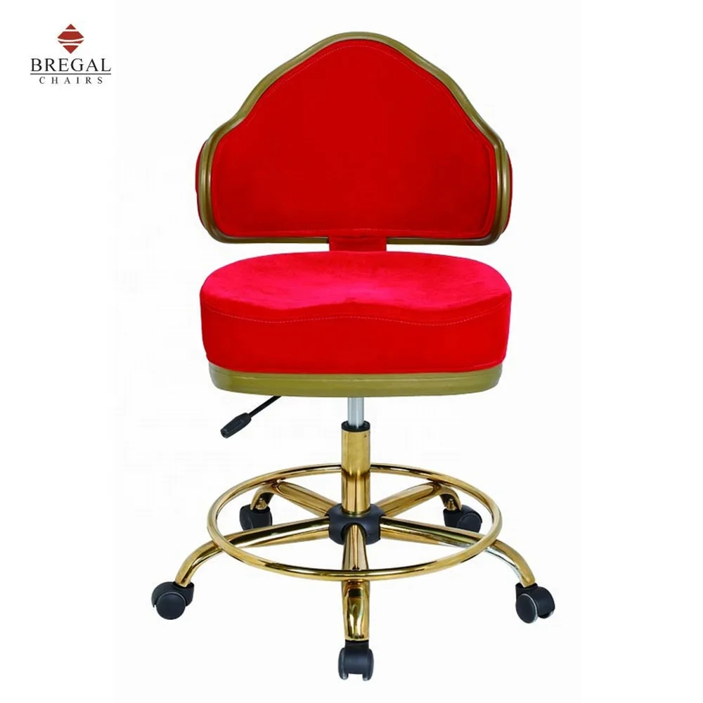 
2021 Modern Design Adjustable Gas lift Padded Seat Casino Chair with Five way Base 