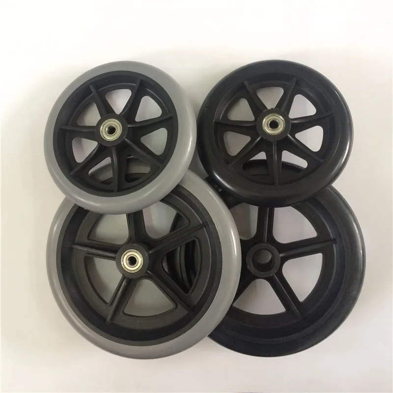 JQ Caster 150mm 200mm durable wheelchair front caster wheels manufacturer