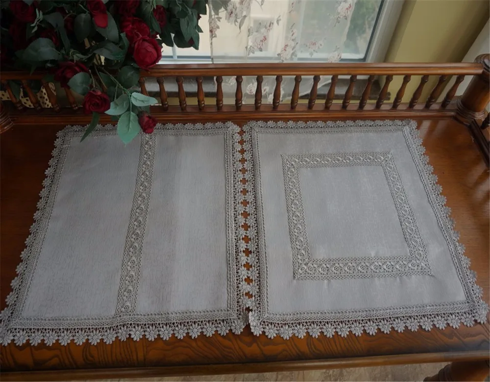 wholesale 100% polyester embroidery lace napkin