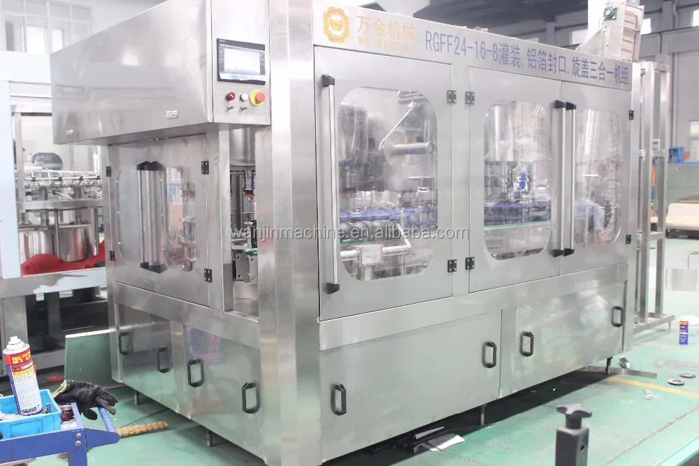 Plastic bottle 180ml 200ml HDPE bottle aluminum foil sealing machine for fruit juice