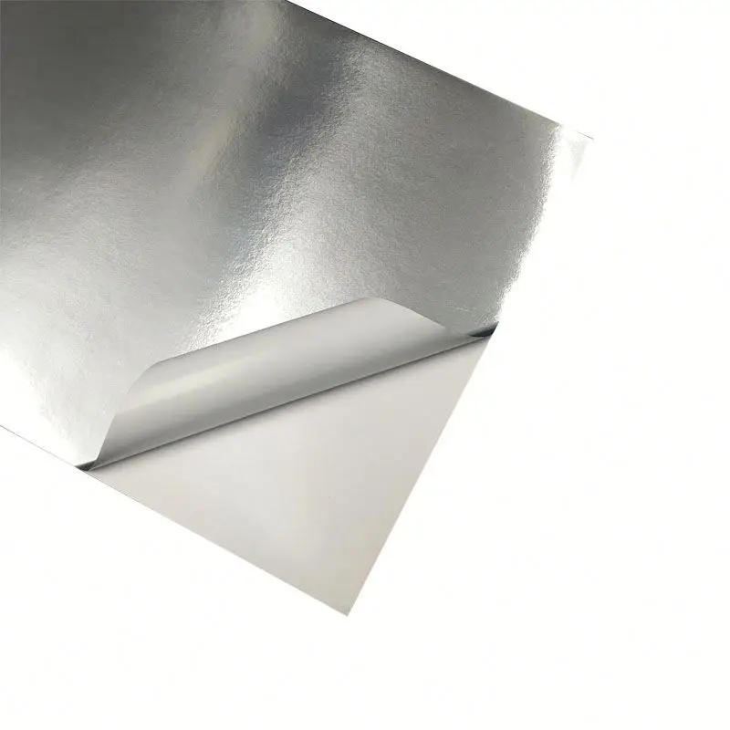 50micron matt silver PET film adhesive mylar for label printing