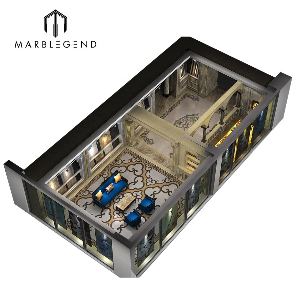 
PFM customized professional 3D max showroom interior design services 