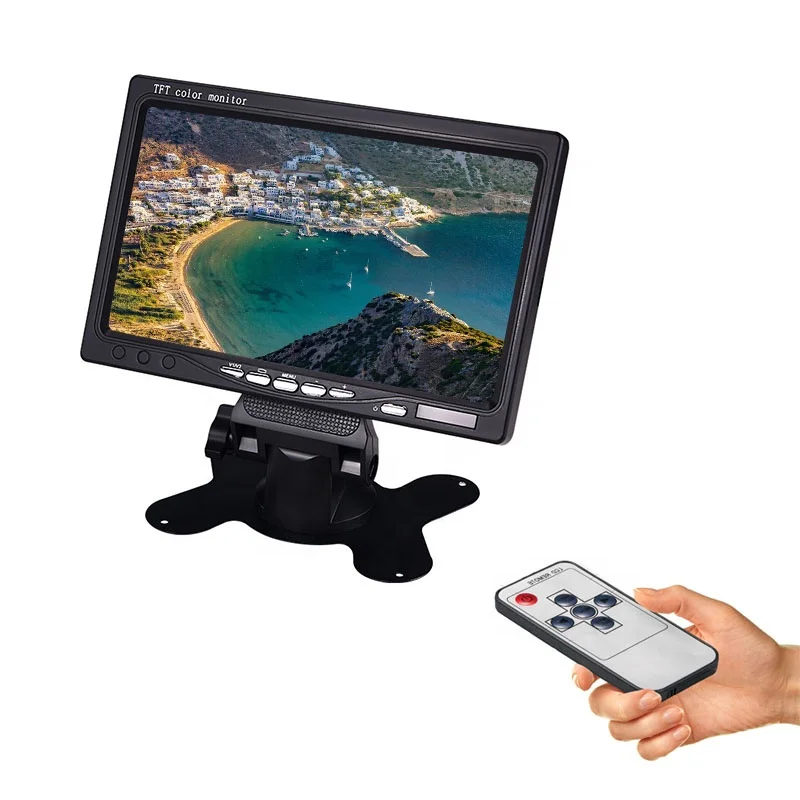 Cheap low price HD high definition car monitor with 7inch tft color lcd car monitor bus monitor dvr