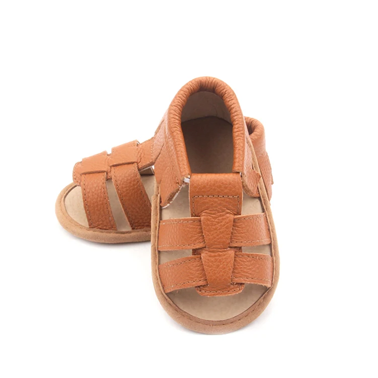 BEIBIENOYA Baby Sandals Leather Baby Shoes Baby Moccasins Sandals Shoes For Outside