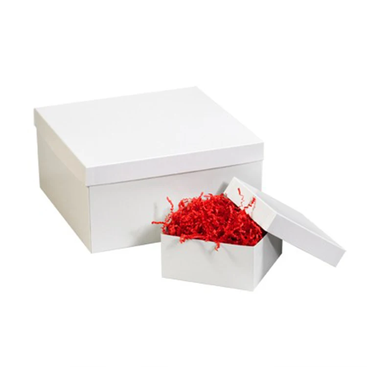 wholesale black rigid cardboard 10x10 gift boxes