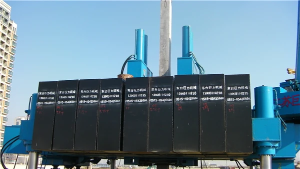 ZYS, ZYC, ZYB series Hydraulic static pile driver type 60, 120, 240, 320, 420, 500, 600, 700, 800, 900, 1000