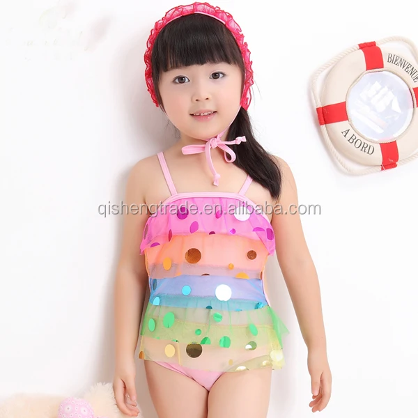 new summer baby princess girls swimwear cute kids lace swimsuit children bikini