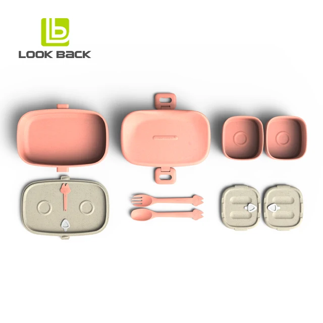 New Arrival Modern Style Microwave Safe Plastic Bento Lunch Box Fresh Food Storage Box for Kids Students Office Use