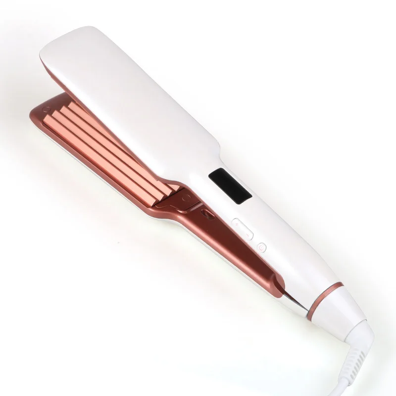 Big Jumbo Heating Plate LCD Hair Straightener Wave Hair Maker