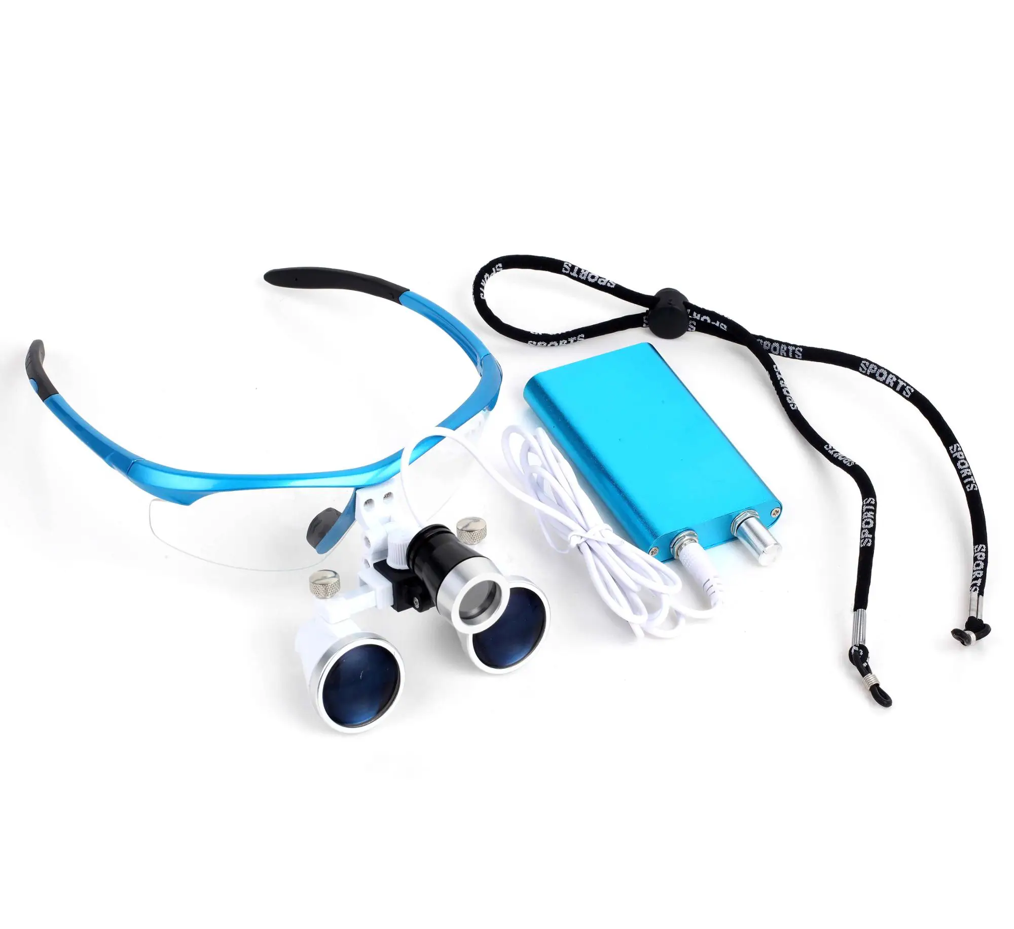 new style portable dental surgical magnifying glass loupes with light