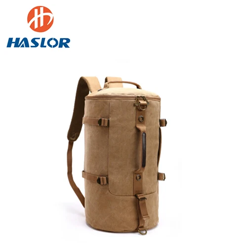 BSCI/Sedex  Excellent Quality Vintage Backpack Canvas Duffel Bag Outdoor Hiking Bag For Men