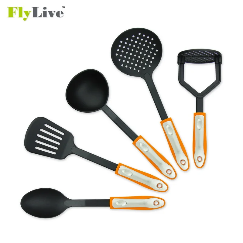  Оптовая продажа первоклассная кухонная утварь из 18 предметов нержавеющей стали и нейлона