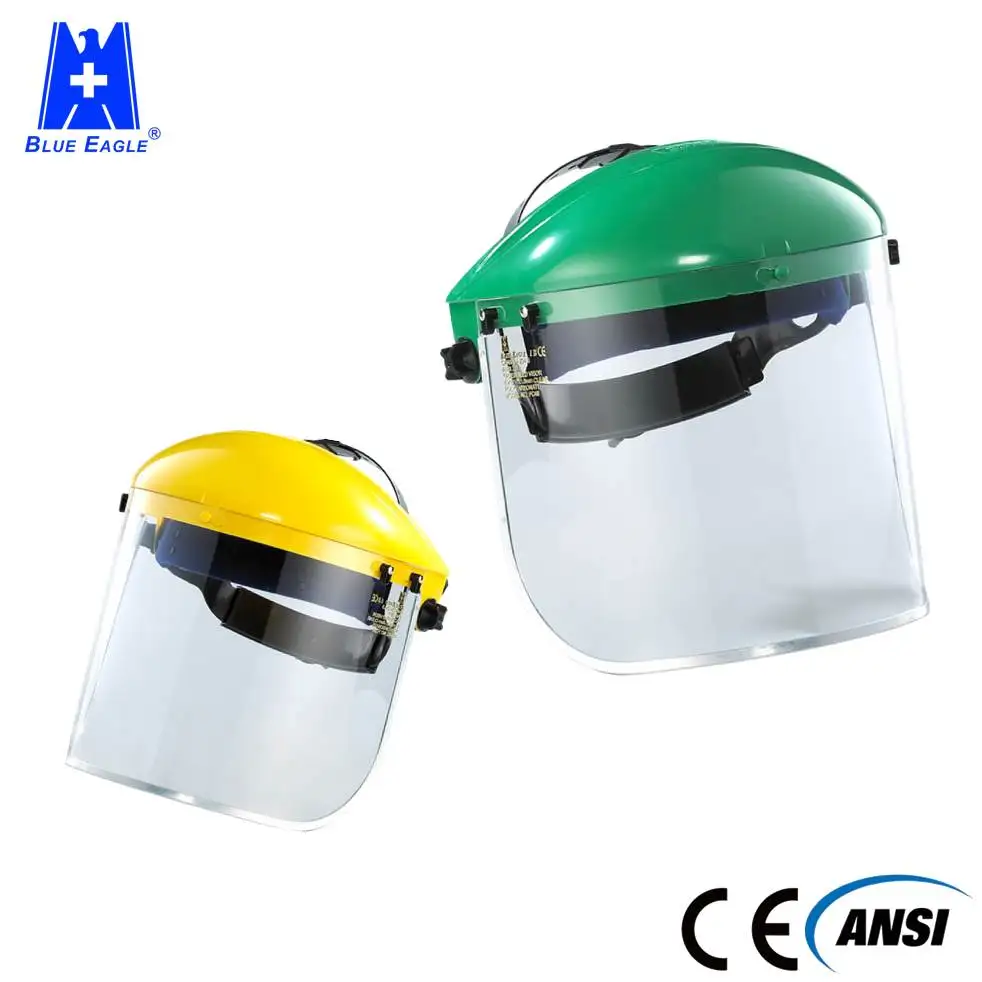 Промышленной безопасности поставки прозрачный щиток и козырек для химической всплеск