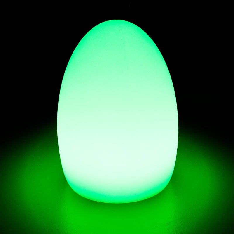LED Egg Shaped Table Lamp Glowing LED for hotel/restaurant/shops