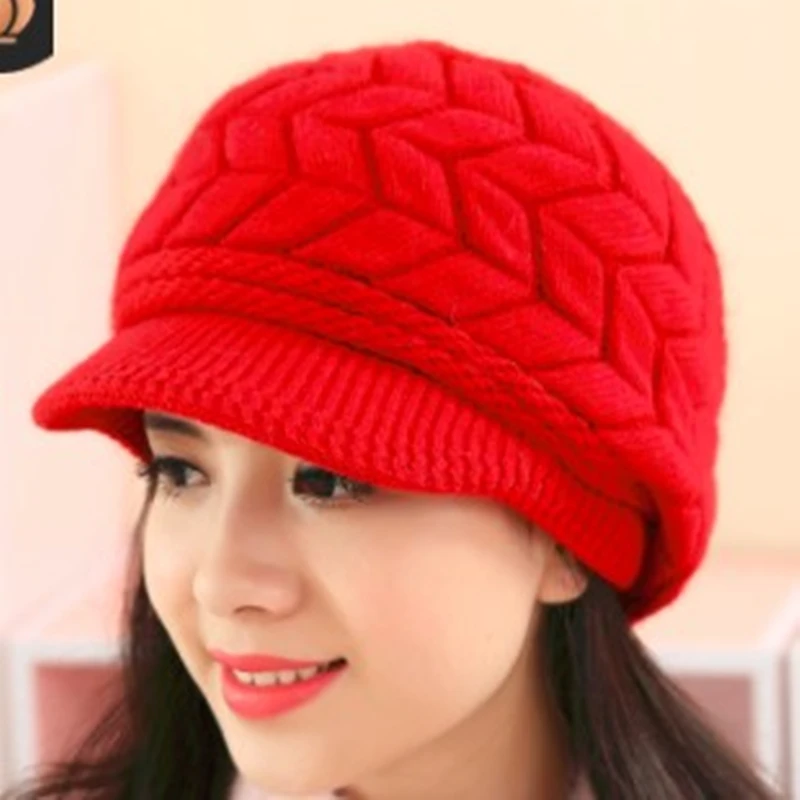 Лидер продаж, модная роскошная женская шапка на заказ, зимняя вязаная шапка бини