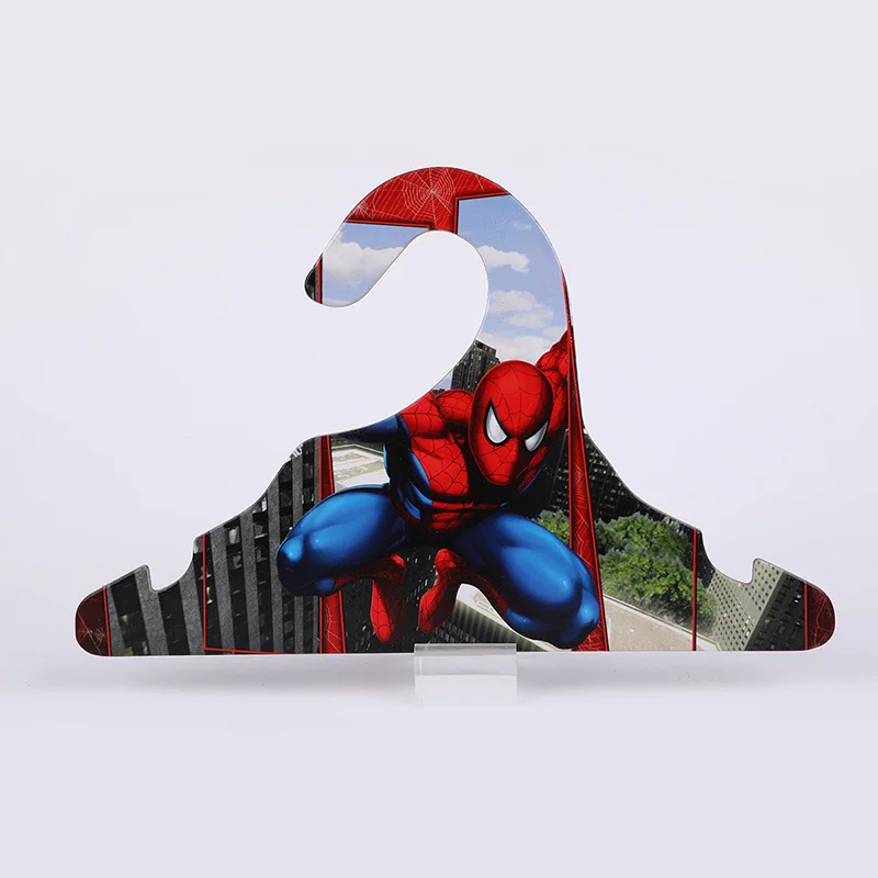 Recycle  paper cardboard hangers cartoon item spider man paper kids clothes hangers wholesale