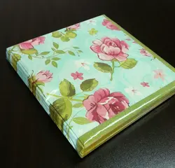 Luxury printed folded paper napkin