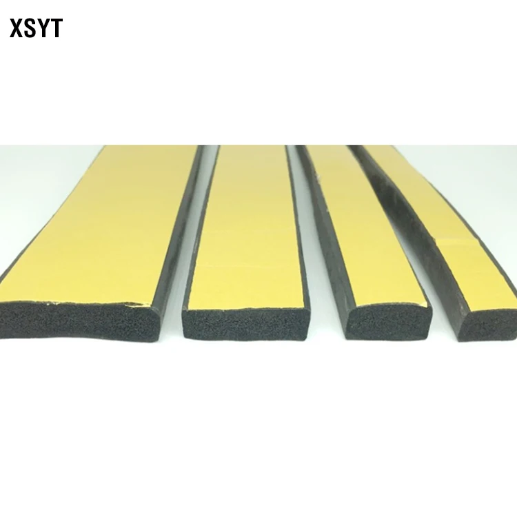 Eco-friendly self-adhesive soft EPDM foam silicone rubber foaming sealing strips