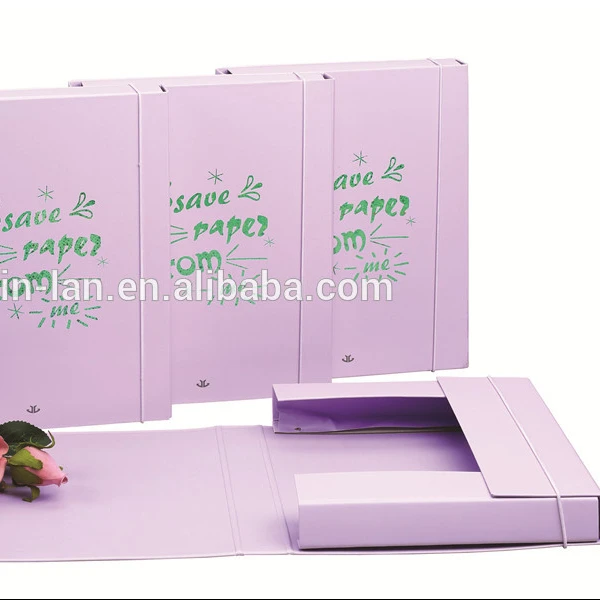 
A4 document box with elastic band 