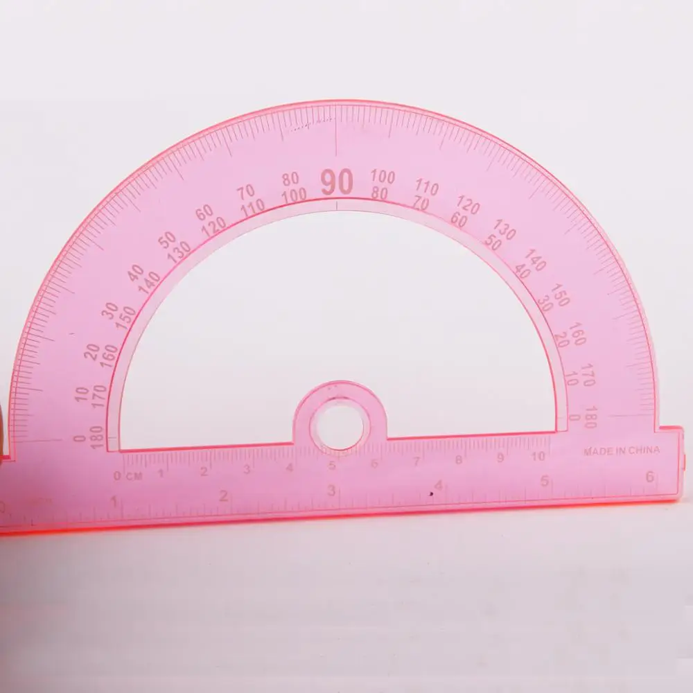6 inch transparent plastic protractor