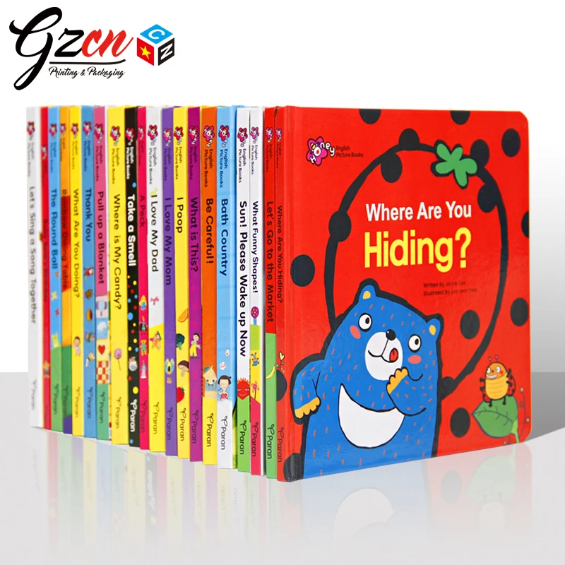 custom printing hardcover thick cover animals cartoon coloring children book