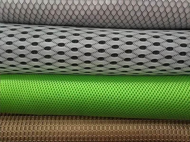 Shoe Material, Air Bag Net Cloth Textile Memory CAR YARN Plain Mesh Fabric Home Factory Direct Sale 100% Polyester DYED Knitted