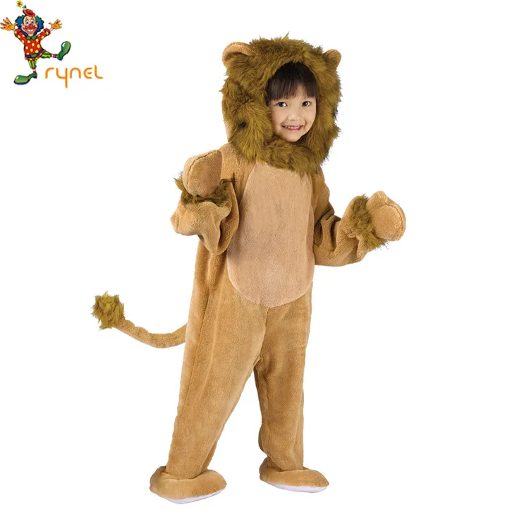 Забавные Животные костюм льва для детской вечеринки детские