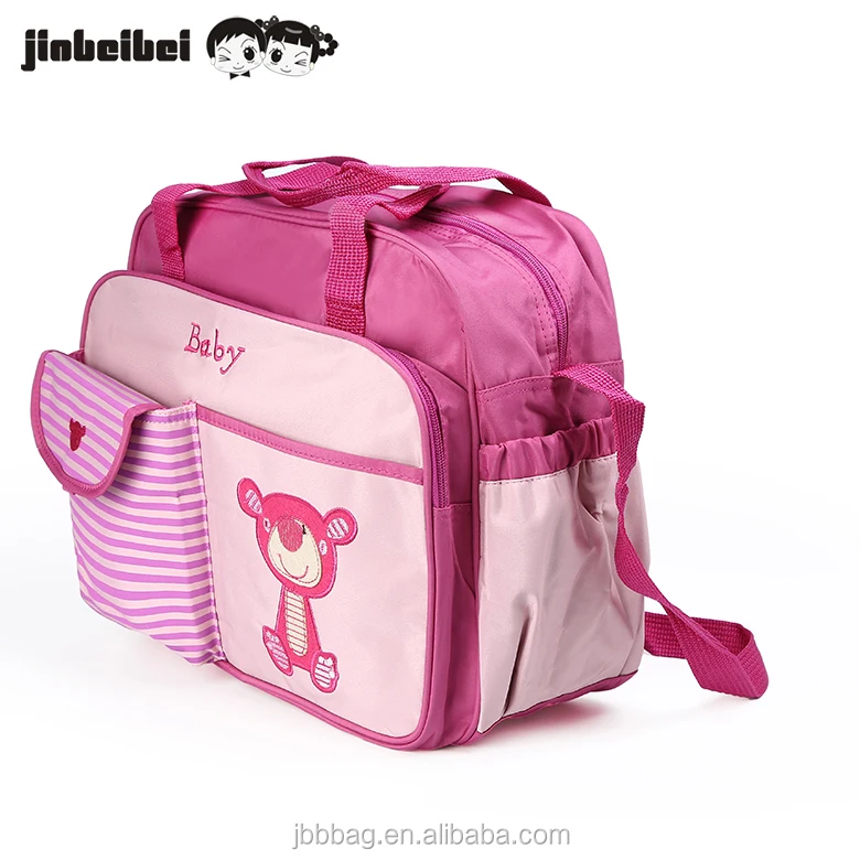 Factory direct price stylish design hanging mummy baby diaper bag 2018