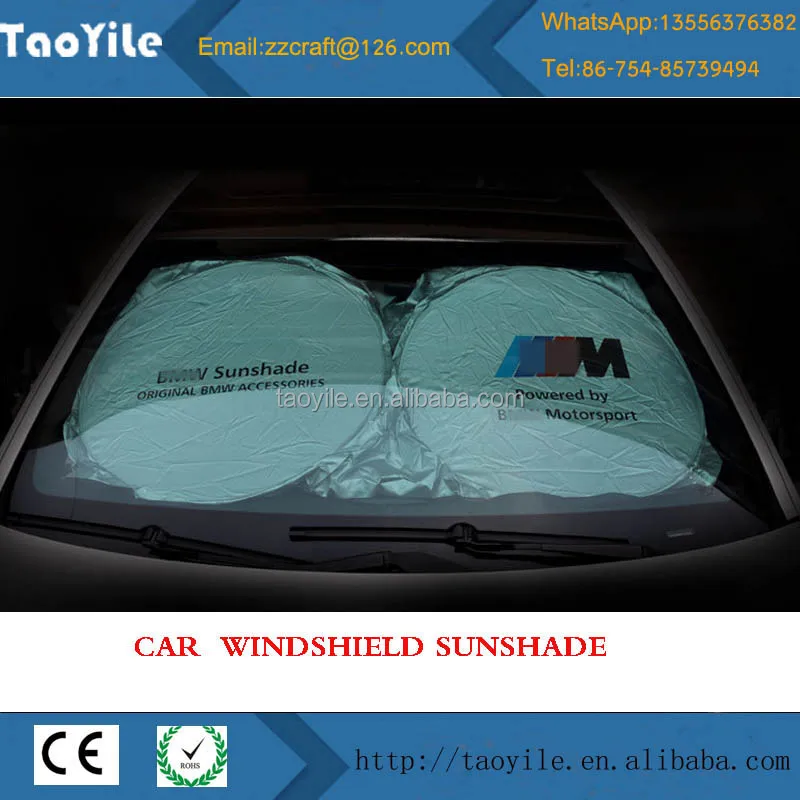 Wholesale Car Umbrella Folding Front Sun Shade with Customized Logo