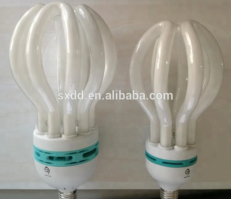 Compact Fluorescent Lamp High Lumen Brightness Energy Saving Light Lotus Flower Led Light 45W 65W 85w 125w E27 B22 CFL BULB Oem