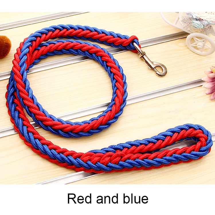 Высококачественный нейлоновый сверхпрочный плетеный поводок для собак среднего и большого размера