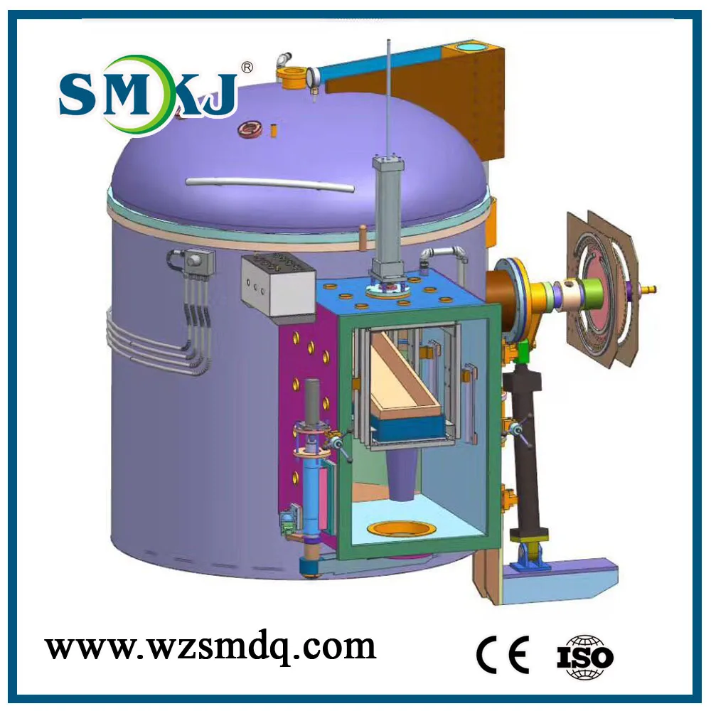 VAR furnace, vacuum arc melting furnace for automated melting of superalloys, steels, titanium, and high temperature alloys