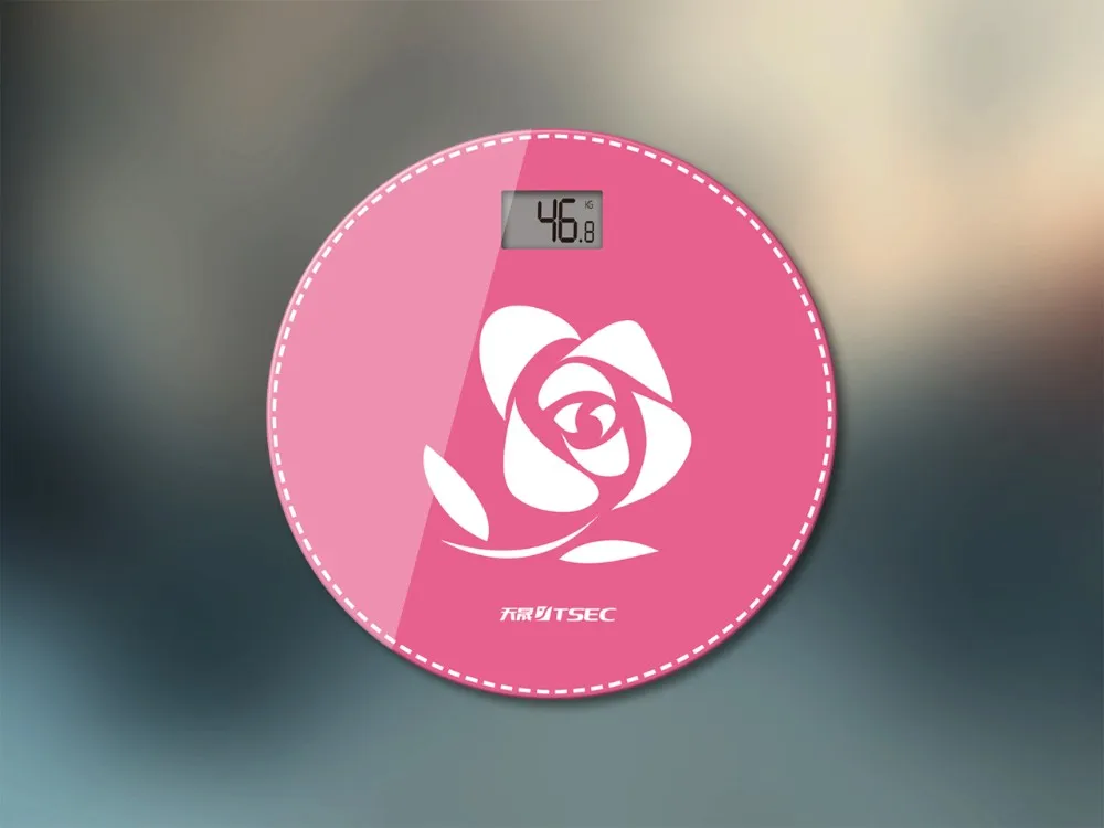 
2021 Excellent Circular Digital Bathroom Scale for Electronic Gift Scale with LCD Display 