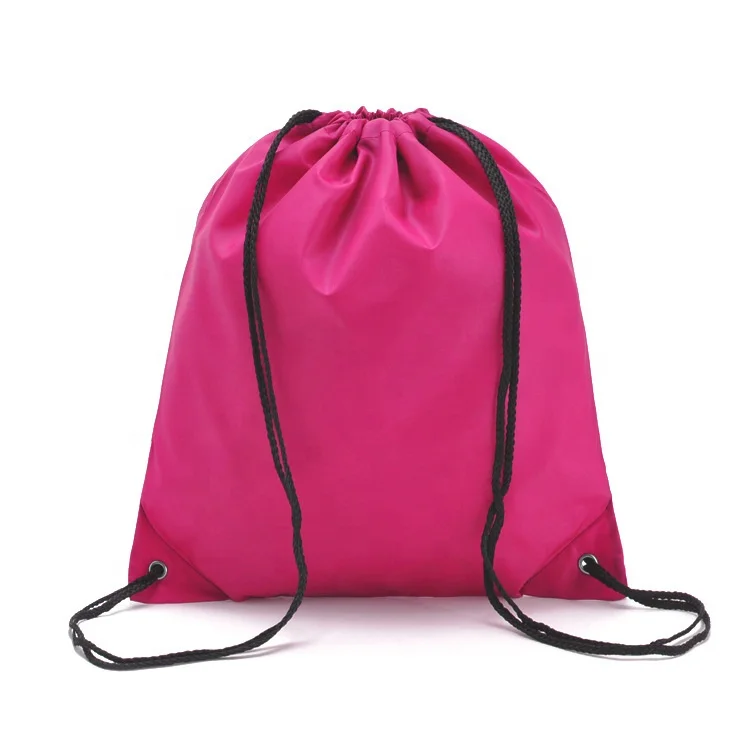Popular Colors Sports Cheap Draw String Backpack Drawstring Bag For Promotion Polyester Nylon Material