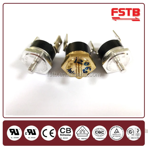 KSD301 Thermostat Coffee Maker Screw Thread Bimetal Thermal Switch Thermostat