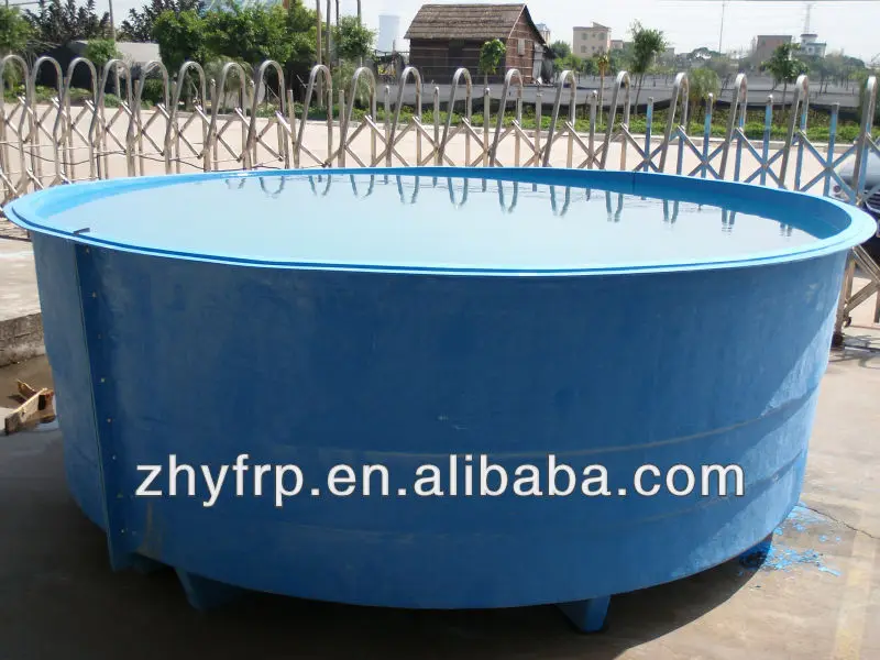 Big round fiberglass/frp fish farming tank for wholesale