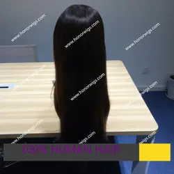 JH52 jewish wig 100% Chinese virgin hair in stock 22inches all hair same length with big layers silk top 4x4inch wigs