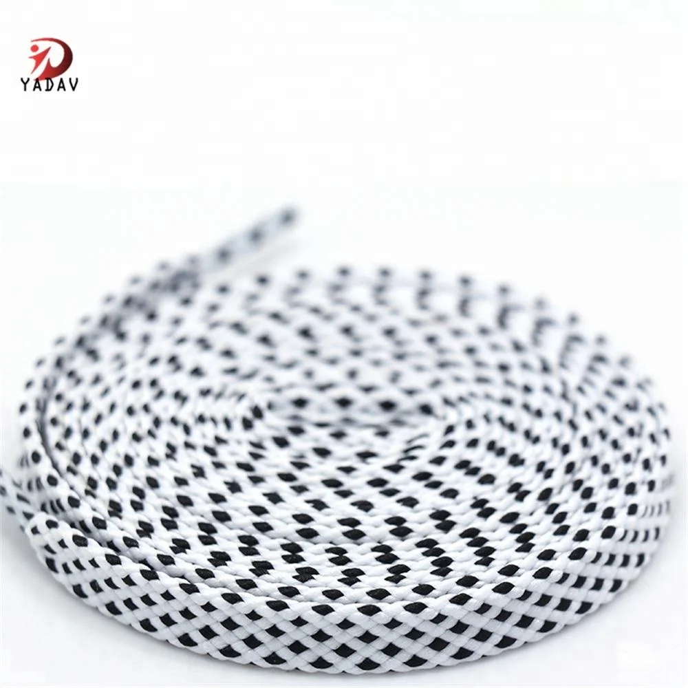 Anti-Skidding White Football Elastic Shoelaces Flat Coloured Athletic Shoe Laces