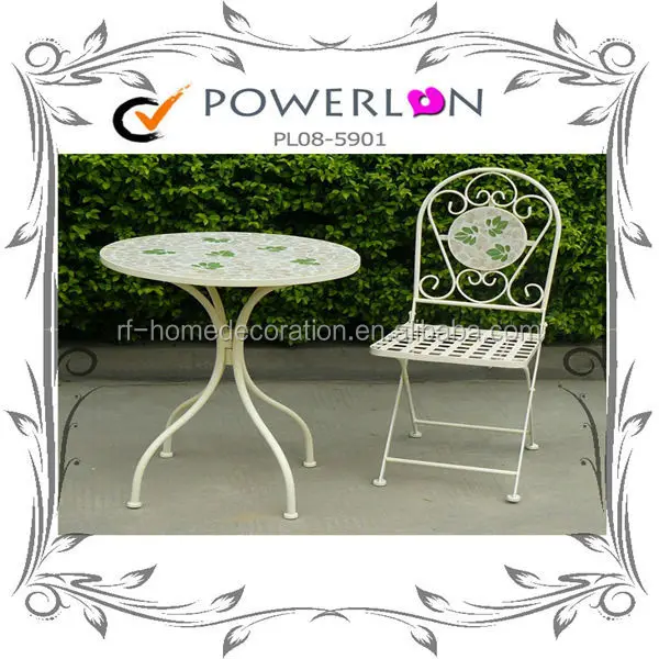 
Discounted Antique Design 3 pieces Mosaic Style Bistro Set Furniture Garden 