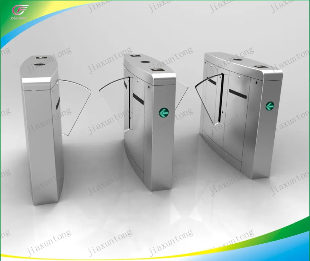 Flap turnstile with ticket system flap barrier gate