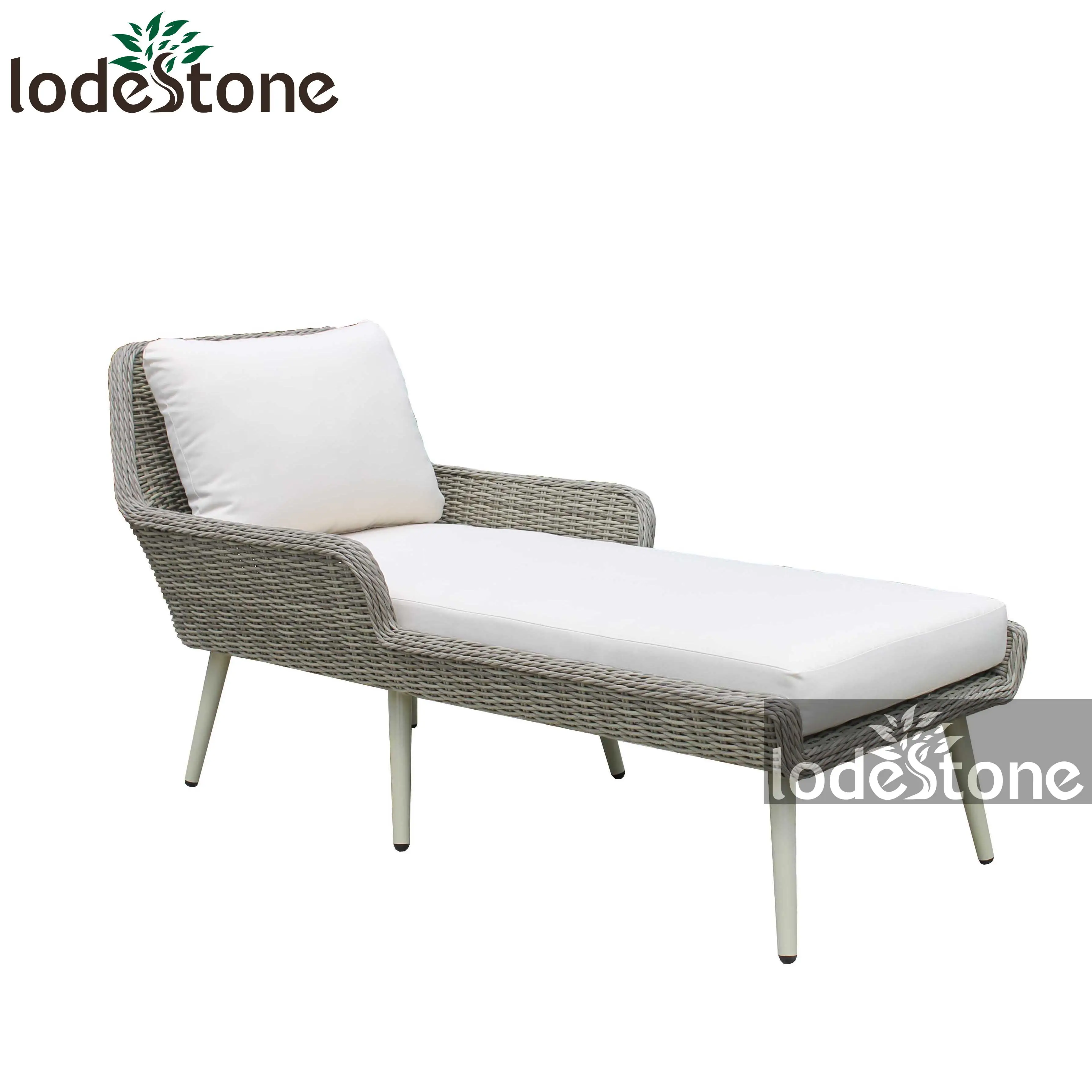 Fashion KD feet cane wicker modular sofa poly rattan outdoor furniture