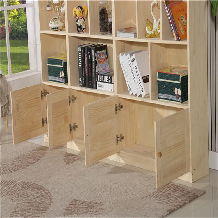 Kids Wall Bookcase Wood Shelf