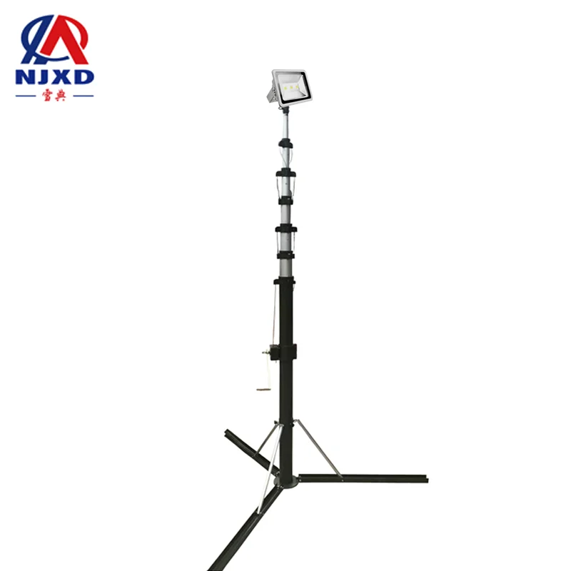 Xuedian 6m  telescopic mast with manual mechanical winch ham radio tower