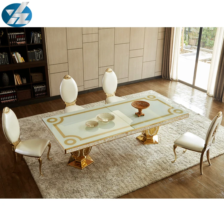 Dining Room Table and Chair Sets Home Furniture Modern Italian Round Kitchen Table Set Glass Glass 8 Seater Dinning Table 3 Days