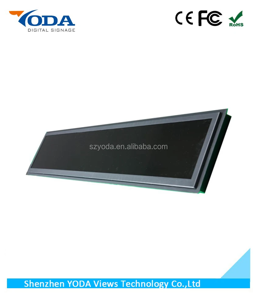 28.6 inch Wall Mount Digital Stretched Bar LCD Display For Advertising Display