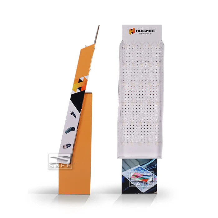 Paper Cardboard Hook Display, Cardboard Display With Peg Hook, Hook Display Stand For Mobile Accessories