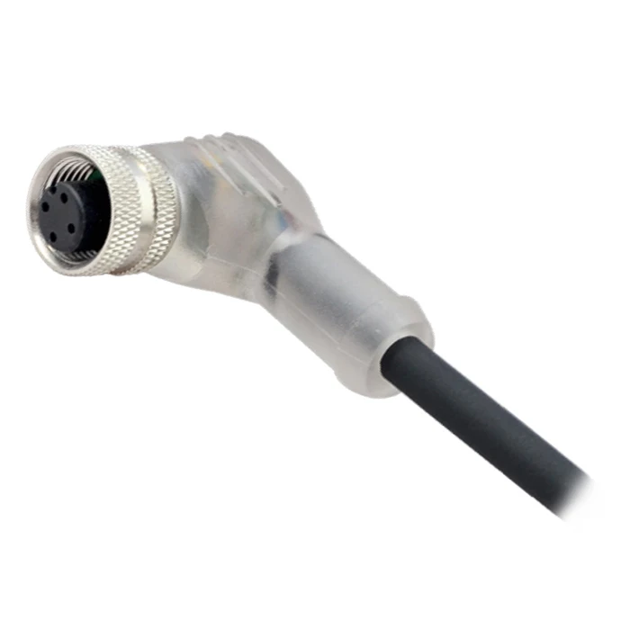 M12 sensor cable connector with wire connector cable 4pin 5pin
